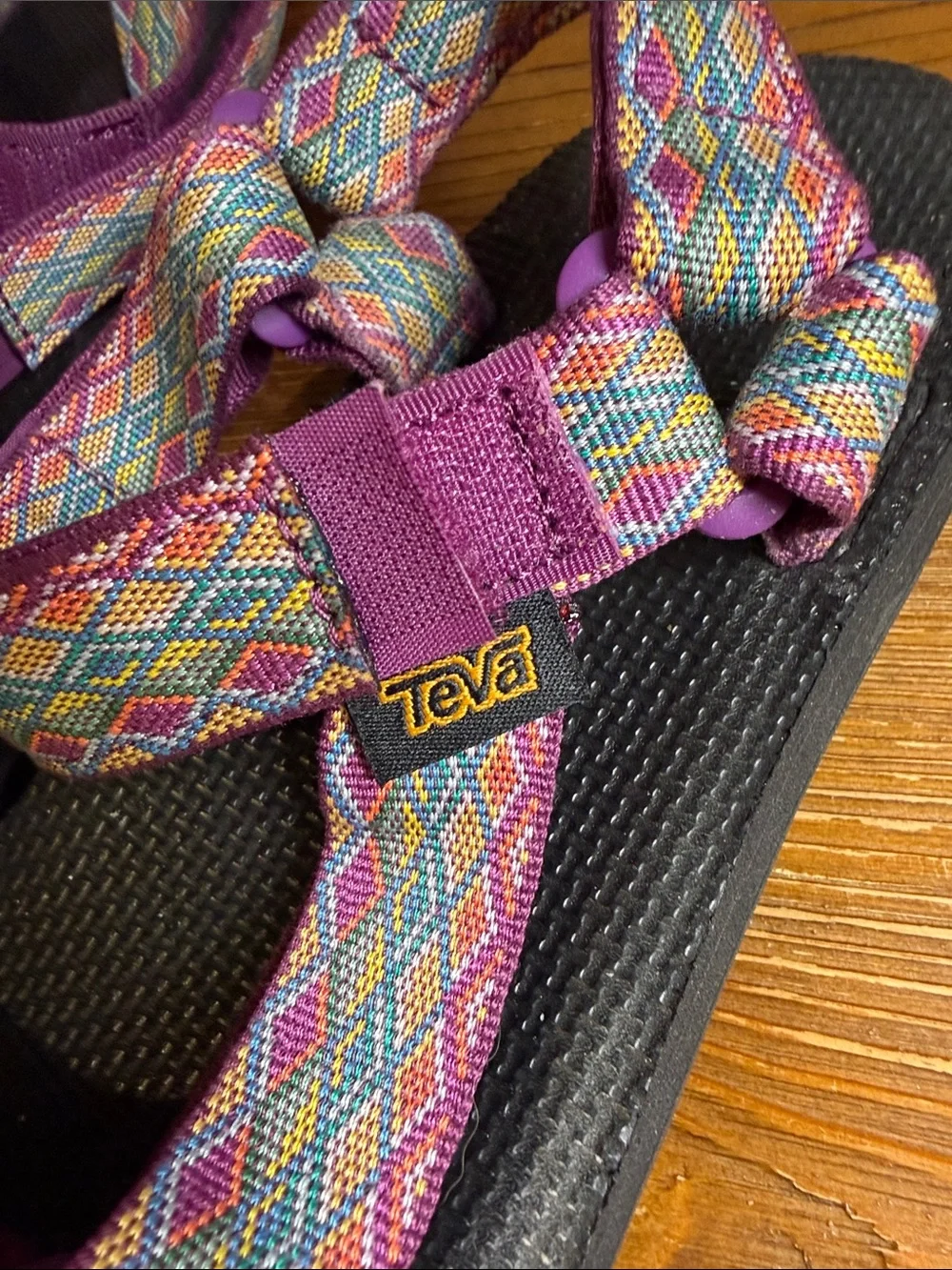 Teva Womens Original Universal Sandal Miramar Fade Dark Purple Multi Sz 10